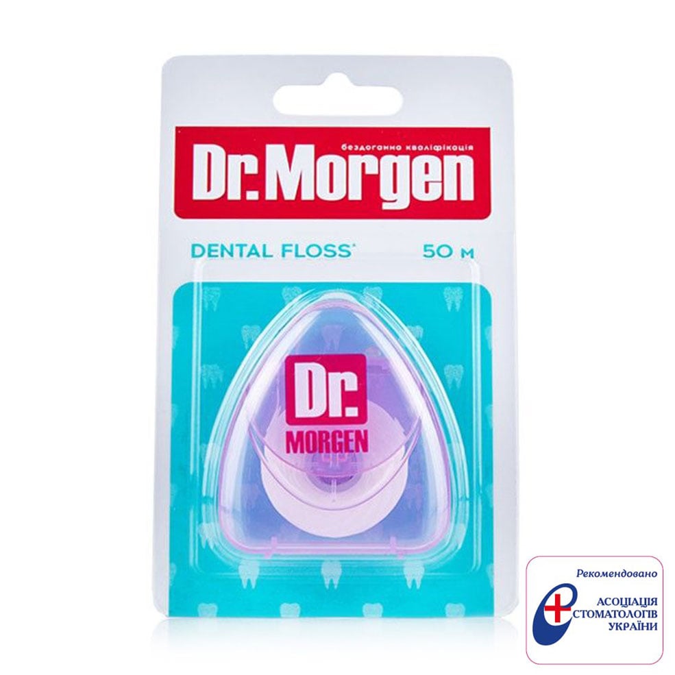 Зубна нитка Dr. Morgen Dental Floss для щоденного догляду, фіолетовий, 50 м